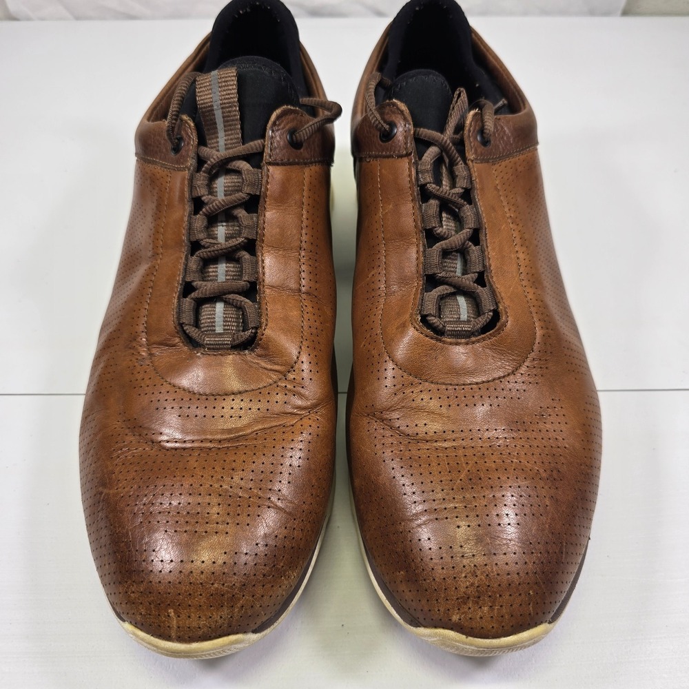 Johnston & Murphy XC4 Prentiss‎ U Throat Shoes Mens 12M Brown Leather 25-2964
